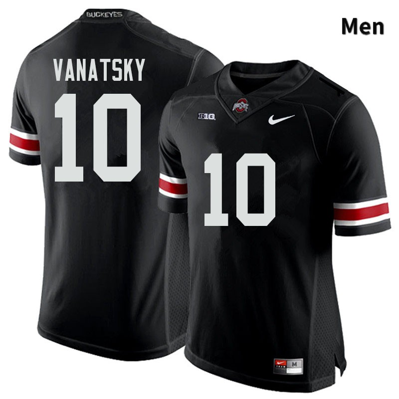 Ohio State Buckeyes Danny Vanatsky Men's #10 Black Authentic Stitched College Football Jersey